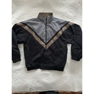 Vintage Champion Y2K Color Block Chevron Full Zip Windbreaker XL Runs Small